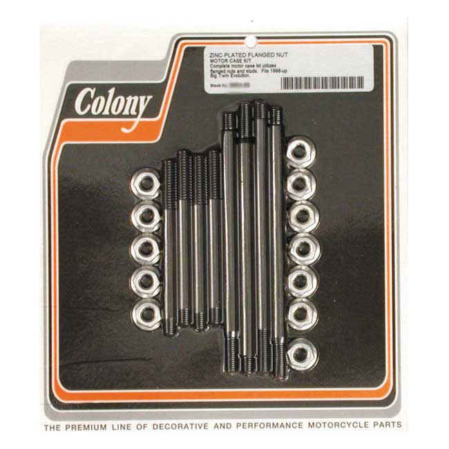 Crankcase Bolt Kit Zinc For 96-99 Evo B.T. NU