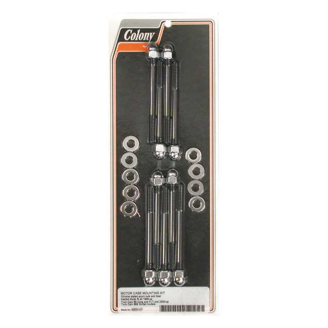 Crankcase Bolt Kit Chrome For 99-17 TCA/B NU