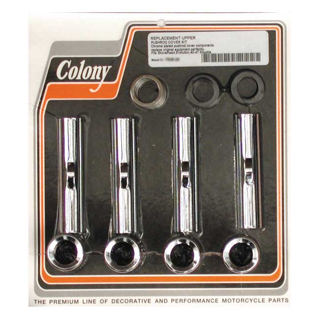Upper Pushrod Cover Kit Chrome For 40-47 74" Knucklehead