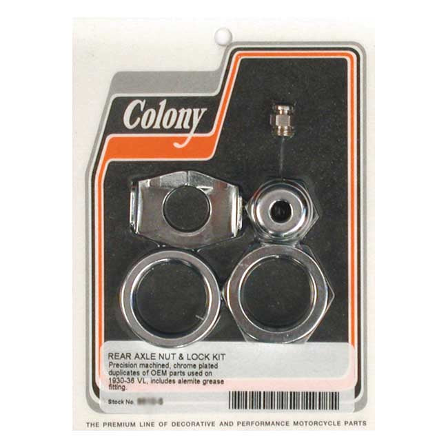Rear Axle Nut & Lock Kit