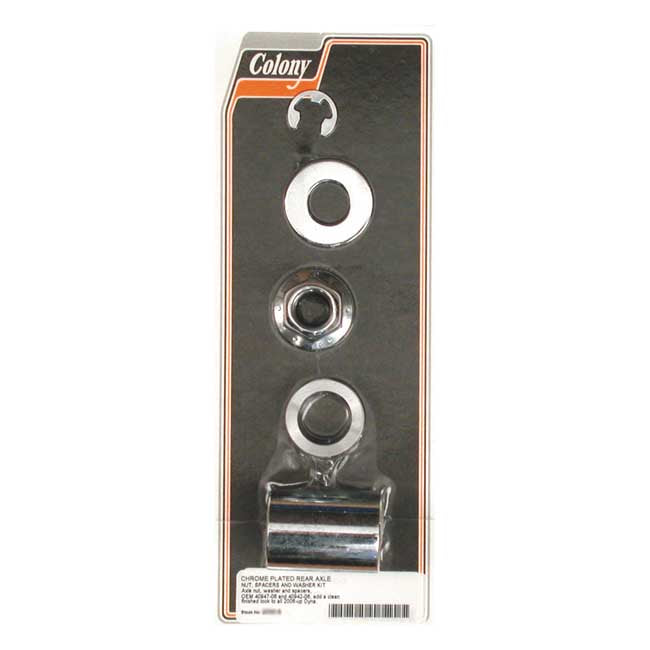Smooth Rear Axle Spacer Kit Chrome For 2006 Dyna