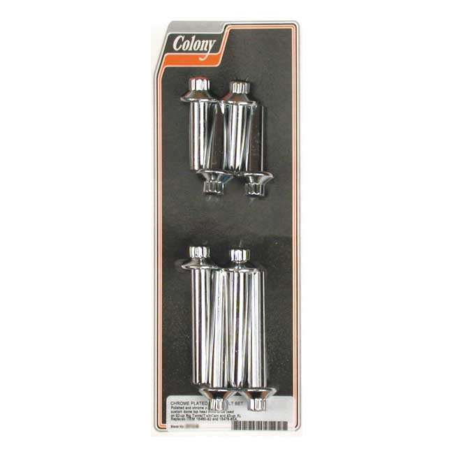 Cylinder Head Bolt Kit Chrome For 92-17 B.T. Excl. M8