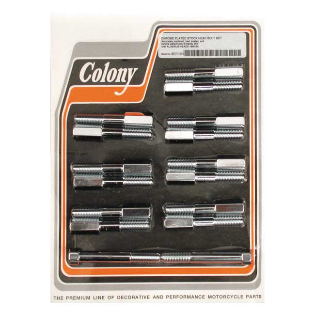 Head Bolt Kit Chrome For 39-73 45" With ALU Heads NU