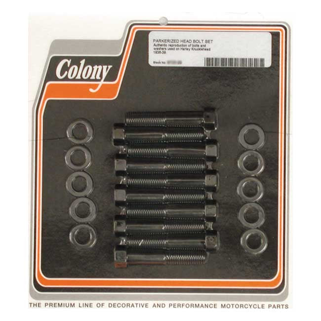 Head Bolt Kit Parkerized For 36-39 Knuckle NU