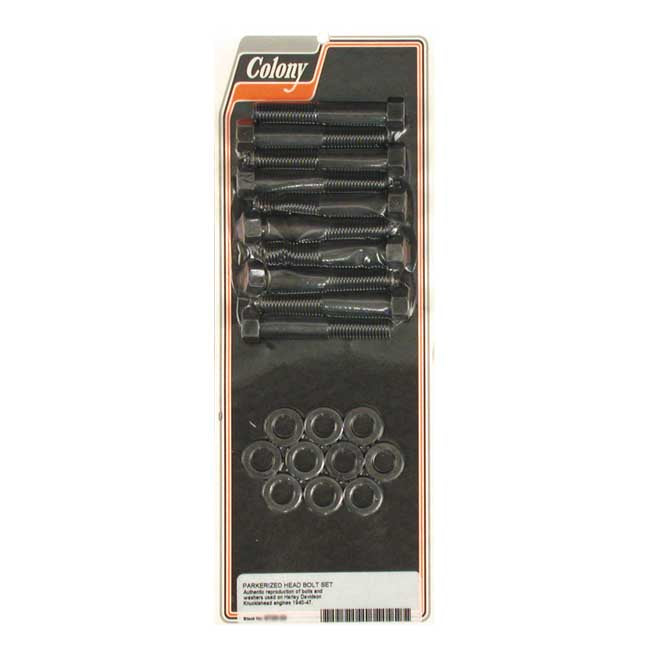 Head Bolt Kit Parkerized For 40-47 Knuckle NU