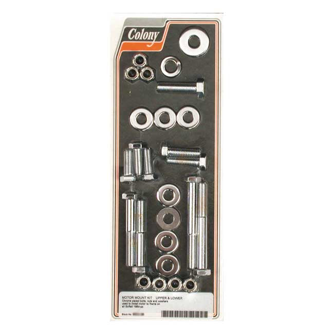 Motor Mount Kit Chrome For 84-99 Softail NU