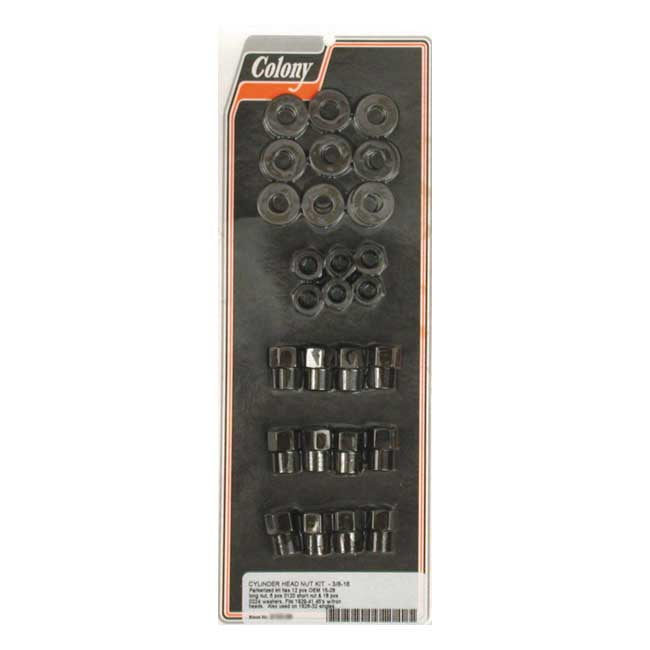 Cylinder Head Nut Kit Parkerized - 45 Inch