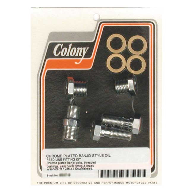 Knuckle Banjo Style Rocker Cover Oil Feed Fittings
