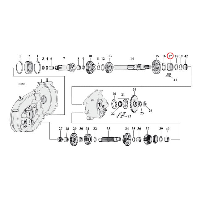 Bearing Race Mainshaft For E1984 XL Only