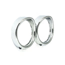 Turnsignal Trim Rings Visor Style Chrome