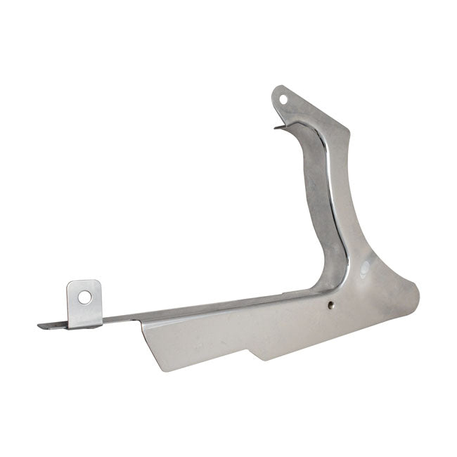 Lower Rear Belt Guard Chrome For Custom Fits: 07-17 FLSTF, FLSTFB, FLSTFBS, FLSTSB