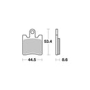 Disc Pad Sinter Front