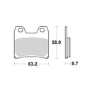 SR Supersport Sinter Rear Disc Pads -