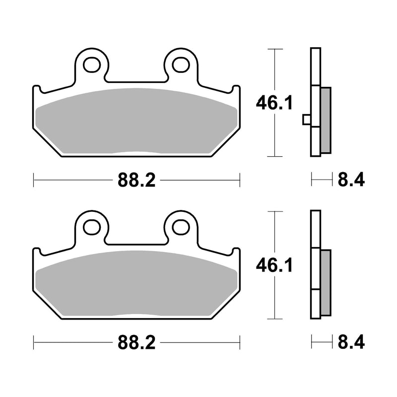 SR Supersport Sinter Rear Disc Pads -