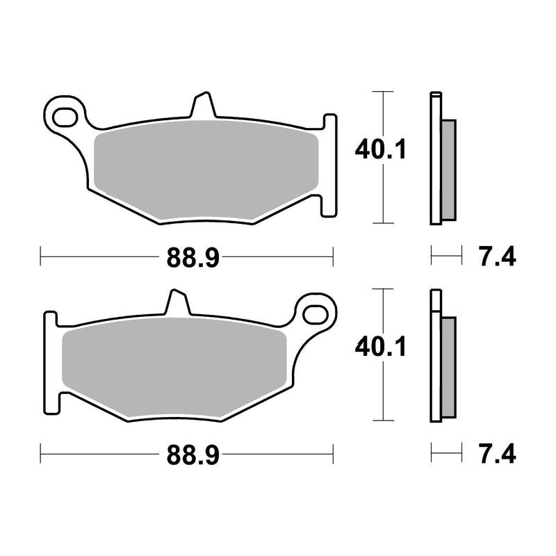 SR Supersport Sinter Rear Disc Pads -