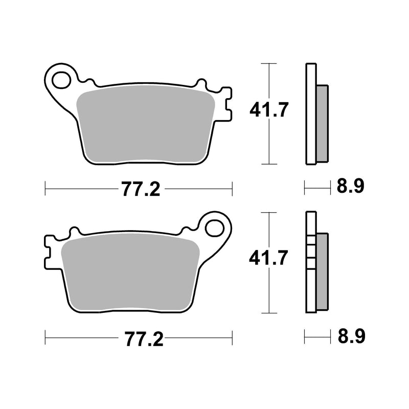 SR Supersport Sinter Rear Disc Pads -