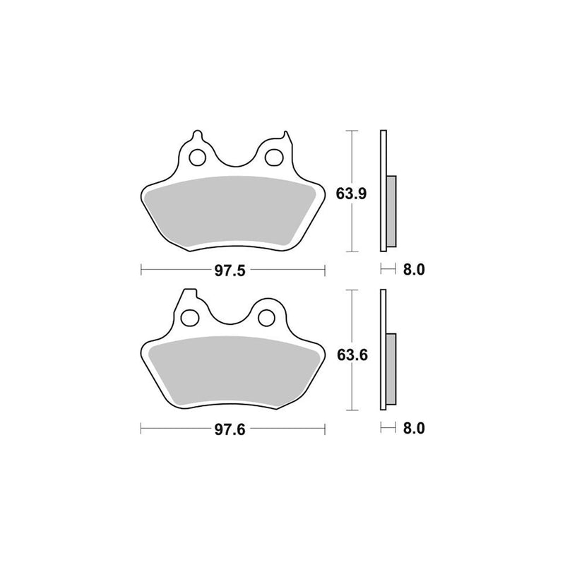 SR Supersport Sinter Rear Disc Pads -