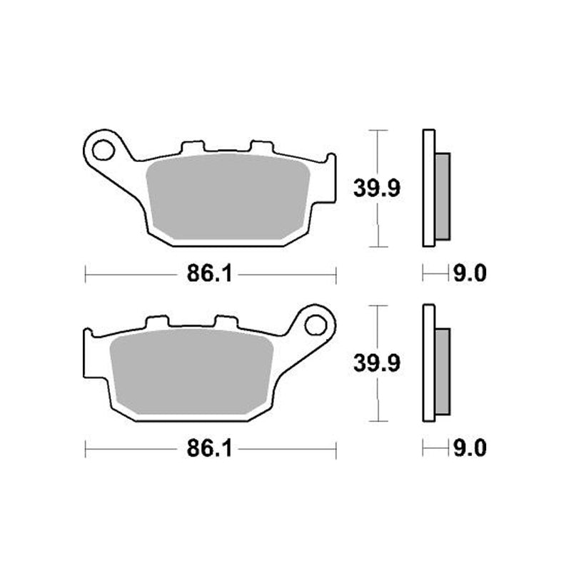 SR Supersport Sinter Rear Disc Pads -