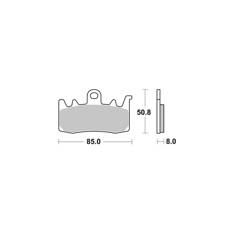 Disc Pad Sinter Front