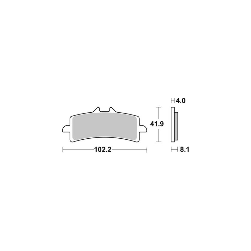 Disc Pad Sinter Front