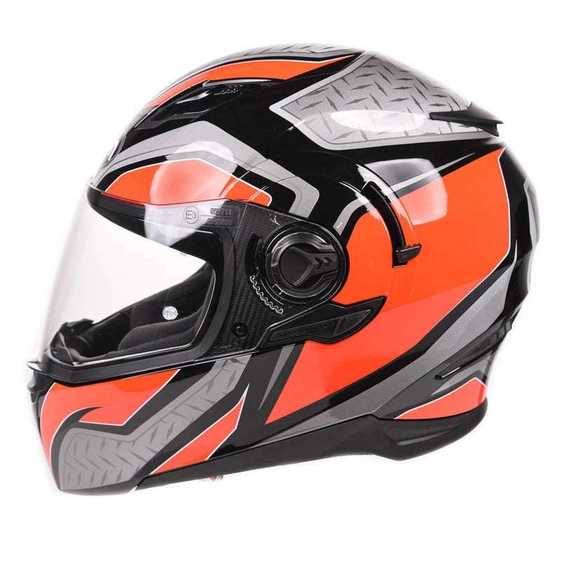 Movement S Full Face Helmet Steel Gloss Orange