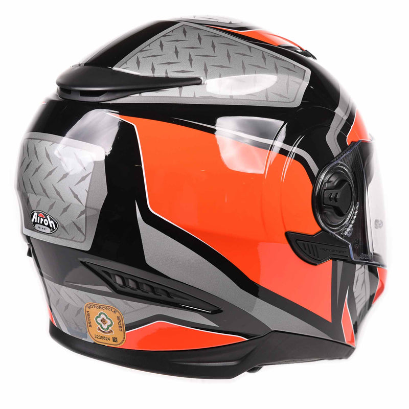 Movement S Full Face Helmet Steel Gloss Orange