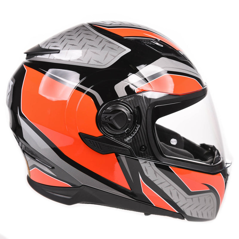 Movement S Full Face Helmet Steel Gloss Orange