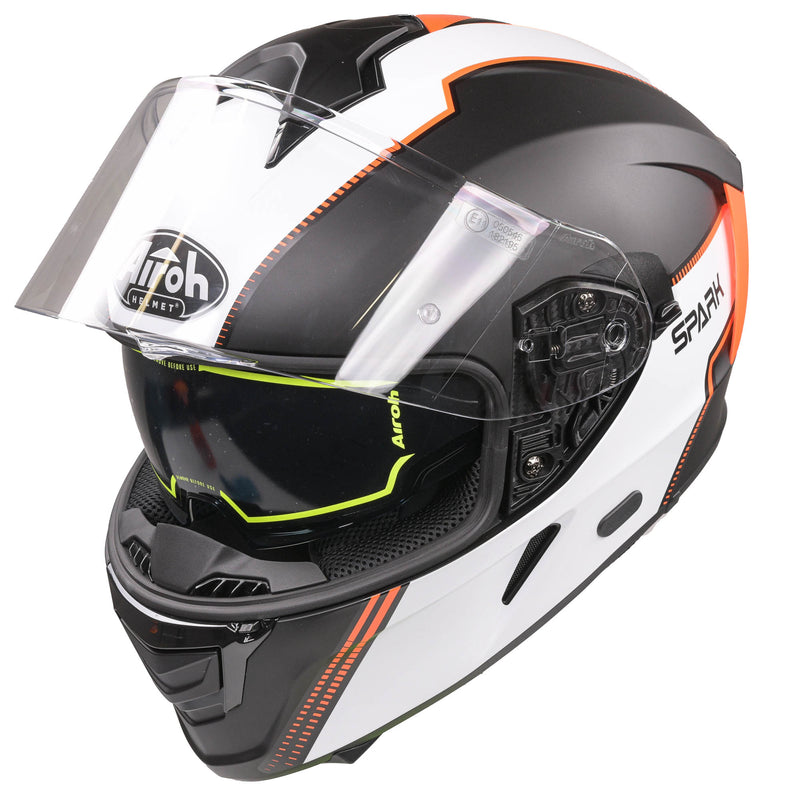 Spark Flow Full Face Helmet Matt Orange