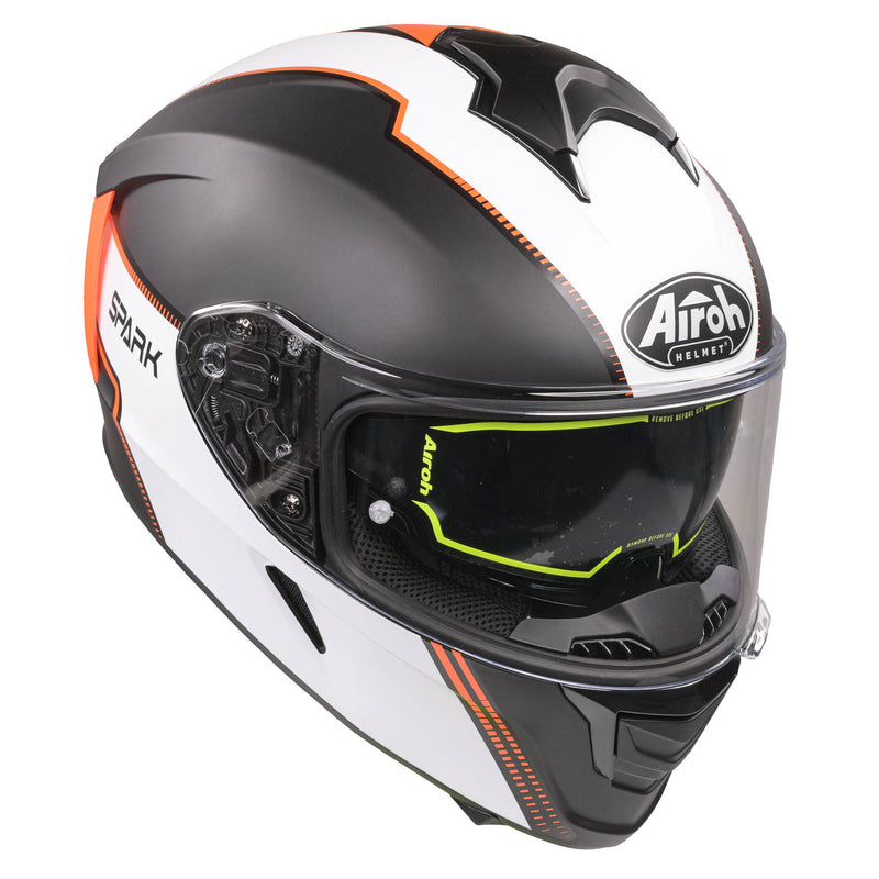 Spark Flow Full Face Helmet Matt Orange