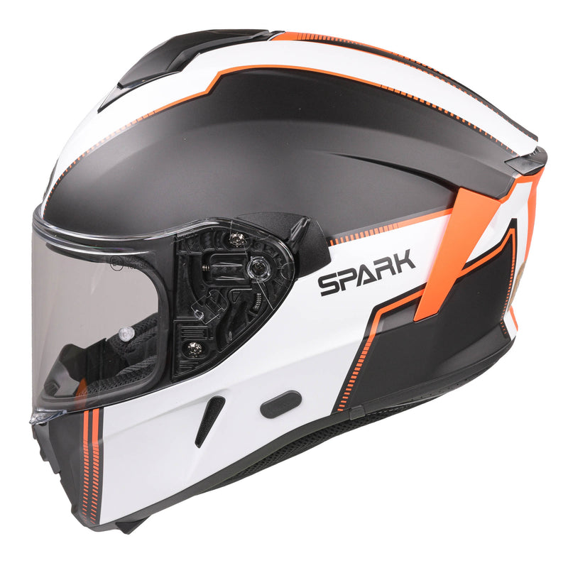 Spark Flow Full Face Helmet Matt Orange