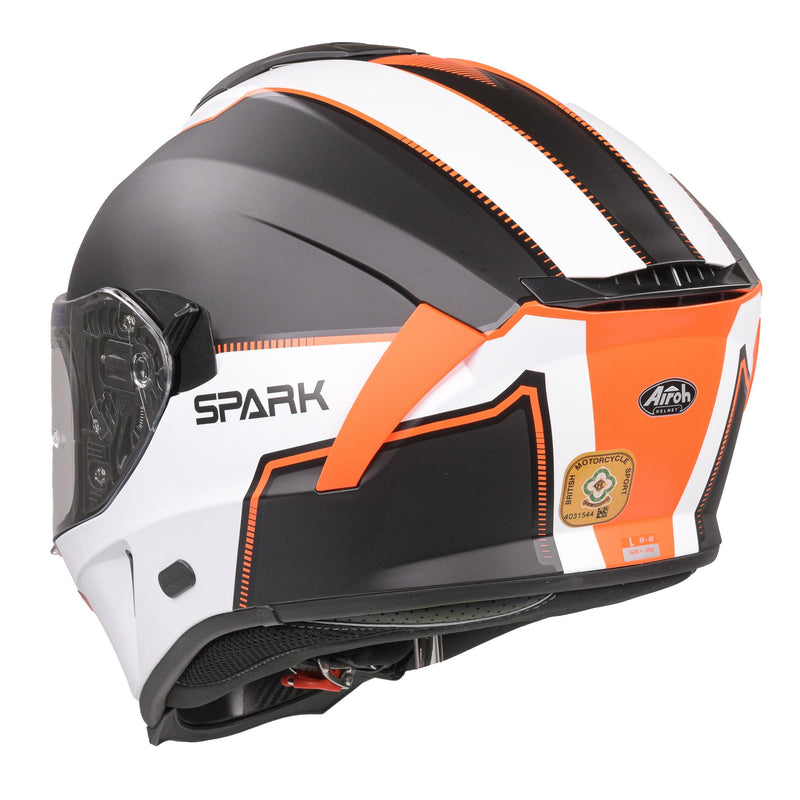 Spark Flow Full Face Helmet Matt Orange