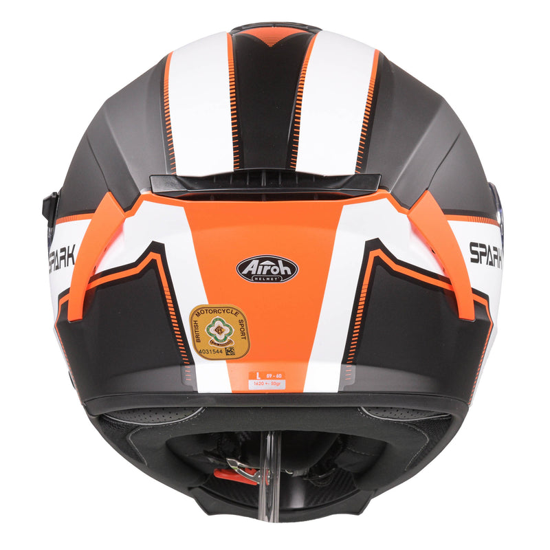 Spark Flow Full Face Helmet Matt Orange