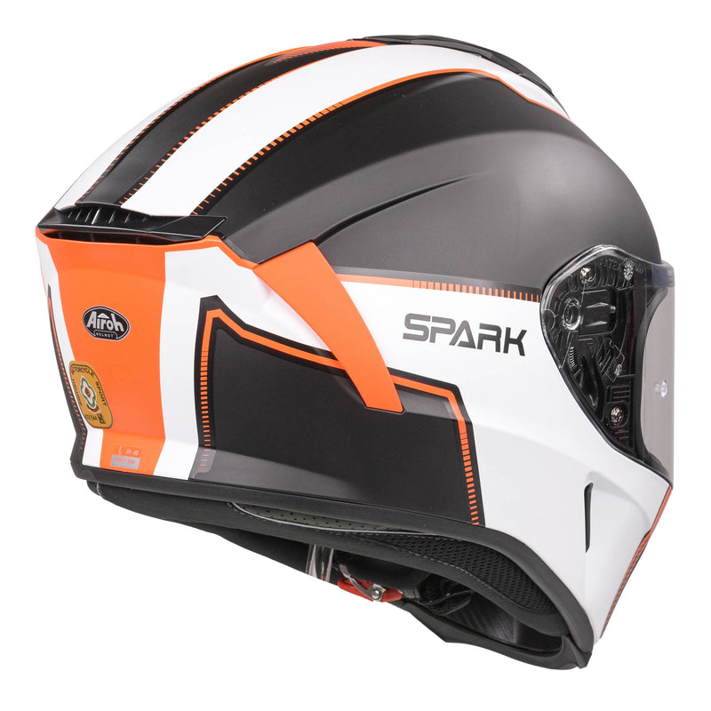 Spark Flow Full Face Helmet Matt Orange