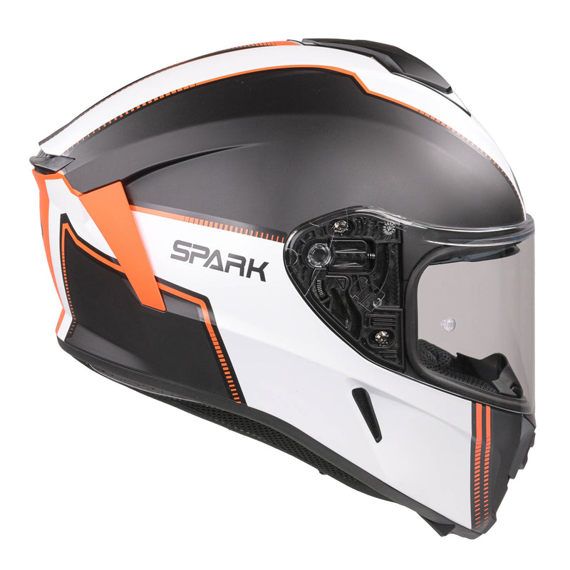 Spark Flow Full Face Helmet Matt Orange