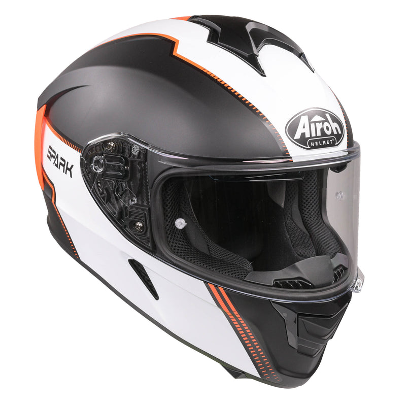 Spark Flow Full Face Helmet Matt Orange