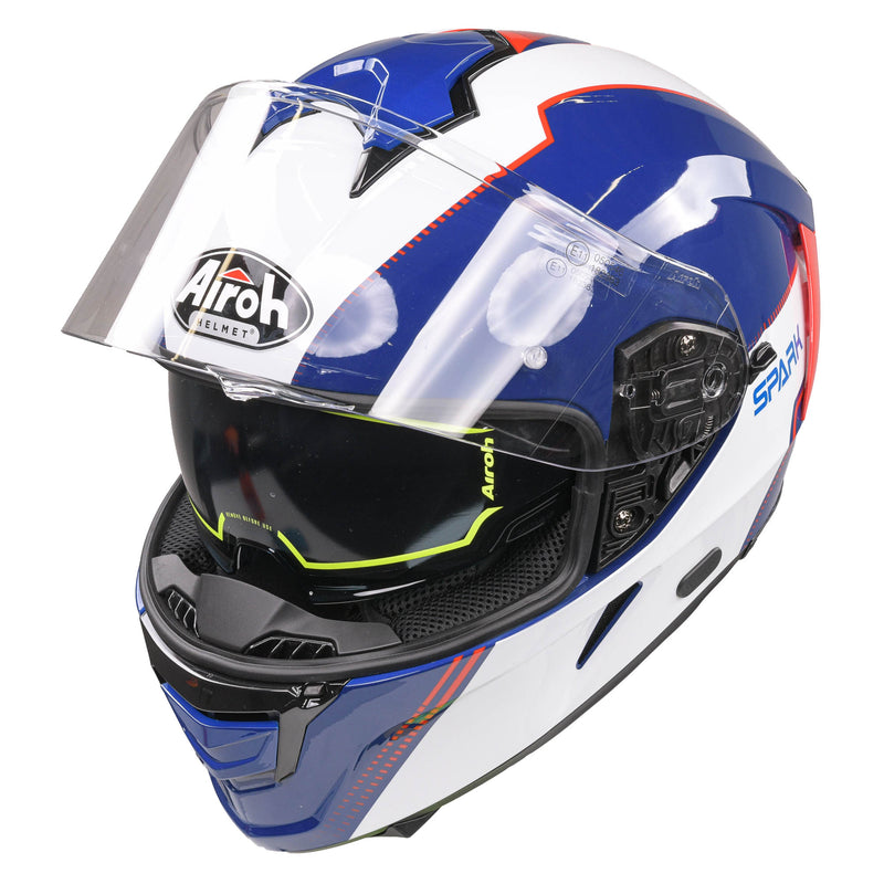 Spark Flow Full Face Helmet Blue / Red