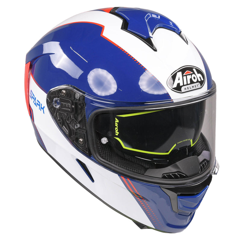 Spark Flow Full Face Helmet Blue / Red