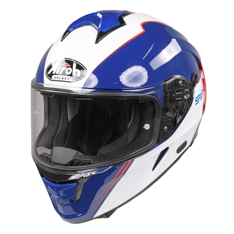 Spark Flow Full Face Helmet Blue / Red