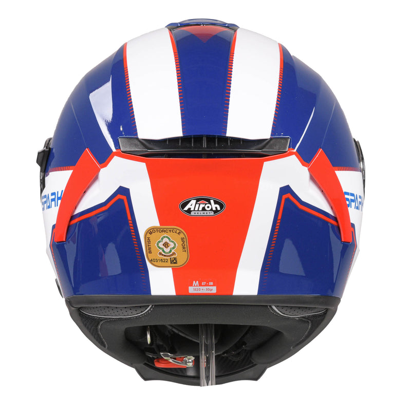 Spark Flow Full Face Helmet Blue / Red