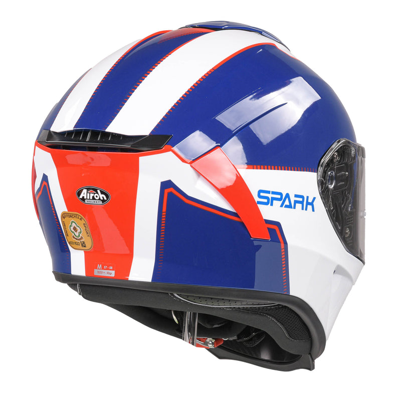 Spark Flow Full Face Helmet Blue / Red