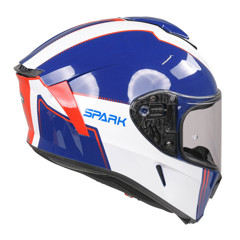 Spark Flow Full Face Helmet Blue / Red