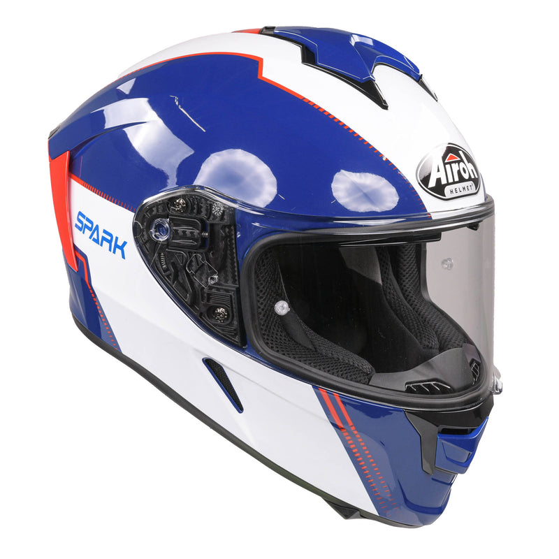 Spark Flow Full Face Helmet Blue / Red