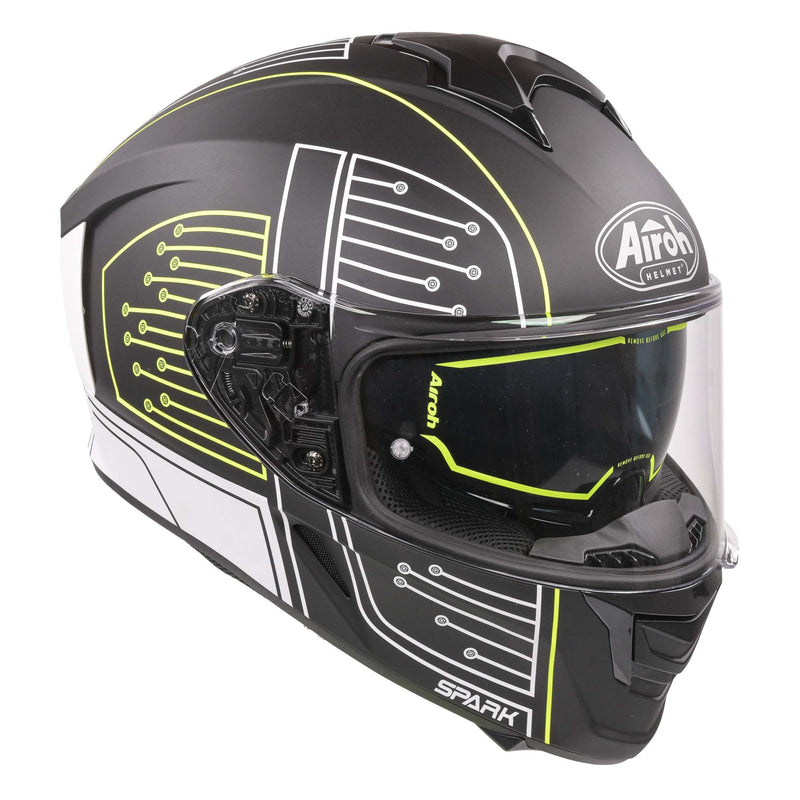 Spark Flow Full Face Helmet Matt Black Circuit