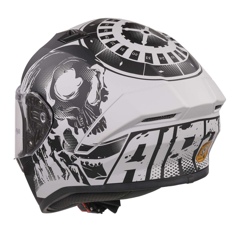 Valor Full Face Helmet Akuna Grey / Matt Black