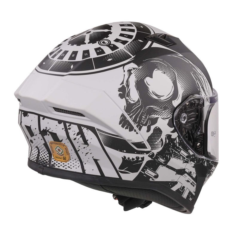 Valor Full Face Helmet Akuna Grey / Matt Black