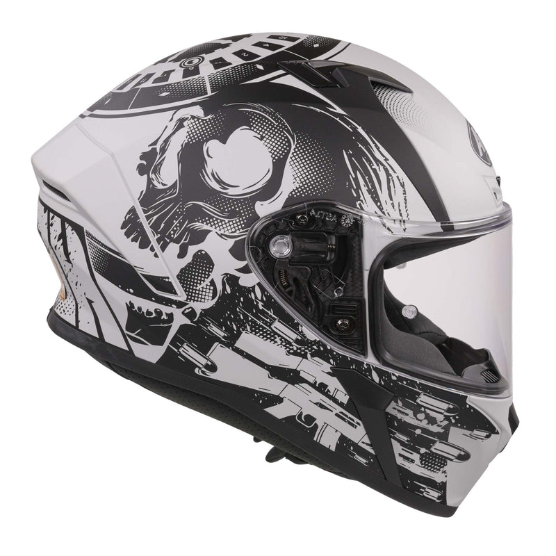 Valor Full Face Helmet Akuna Grey / Matt Black