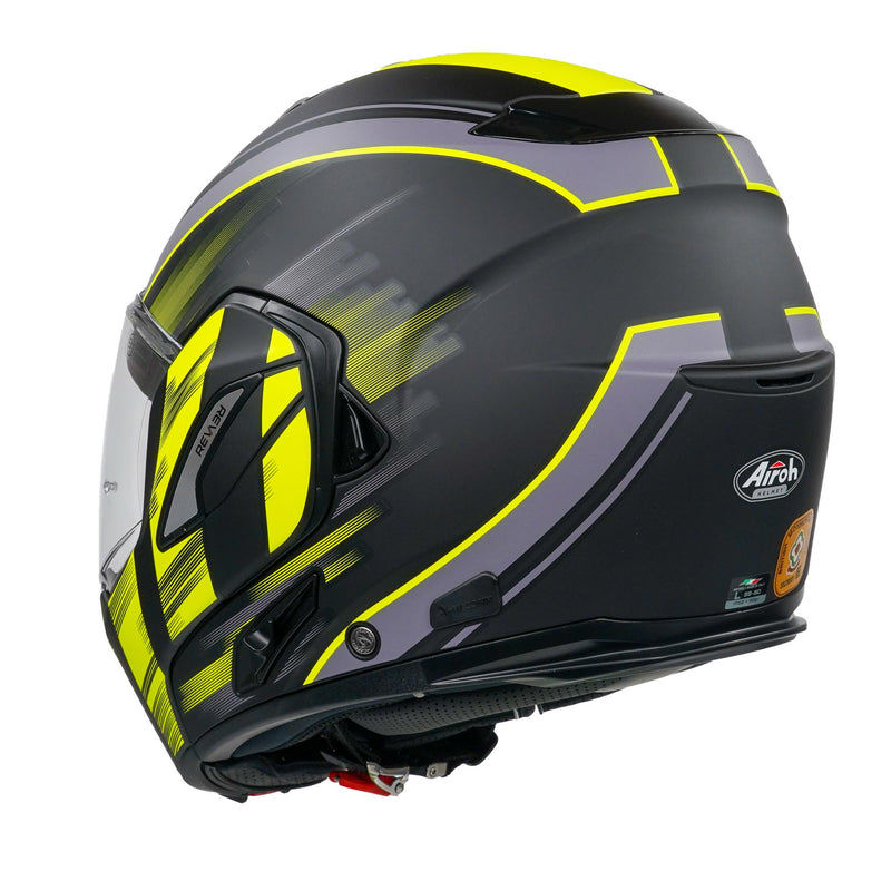 REV19 Flip-Up Helmet Ikon Matt Yellow