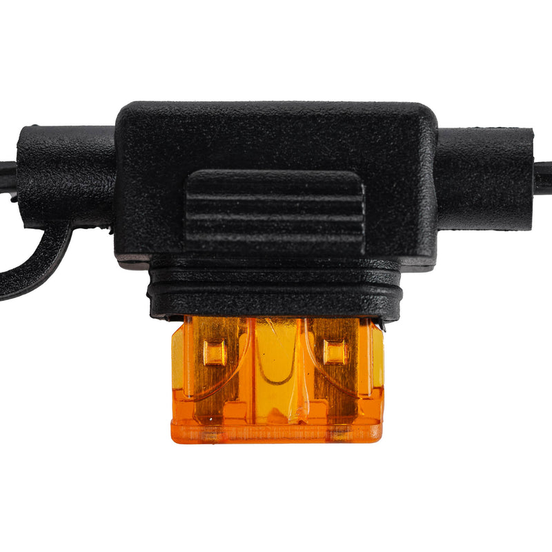 Battery Charging Lead With 5A Fuse And Tamiya Waterproof Connector [+ Round / - Square terminals]