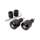 Bar Ends With Carbon Fibre Insert Black