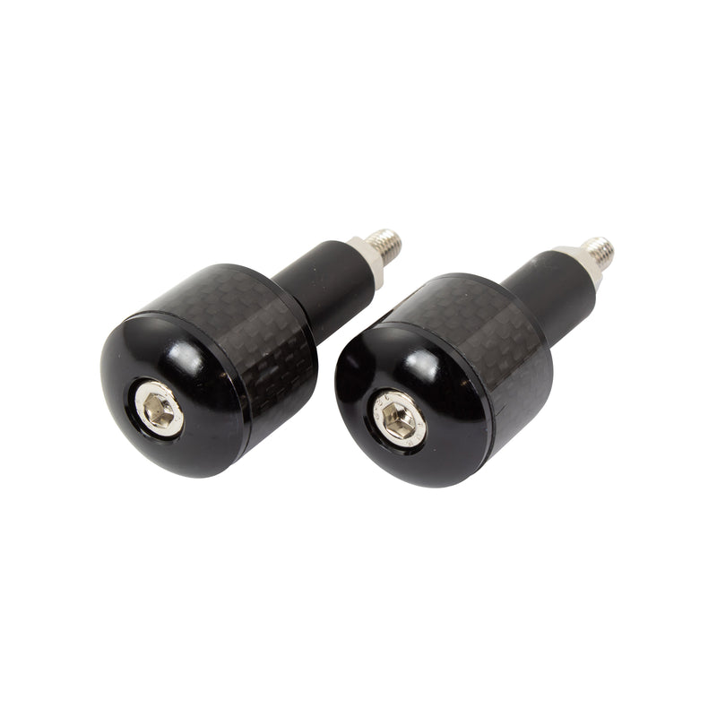 Bar Ends With Carbon Fibre Insert Black